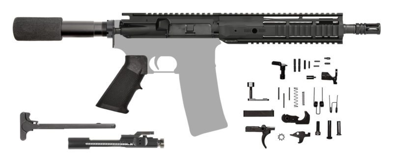 AR-15 AR Pistol Kit 10.5" 300 AAC IRS Rail