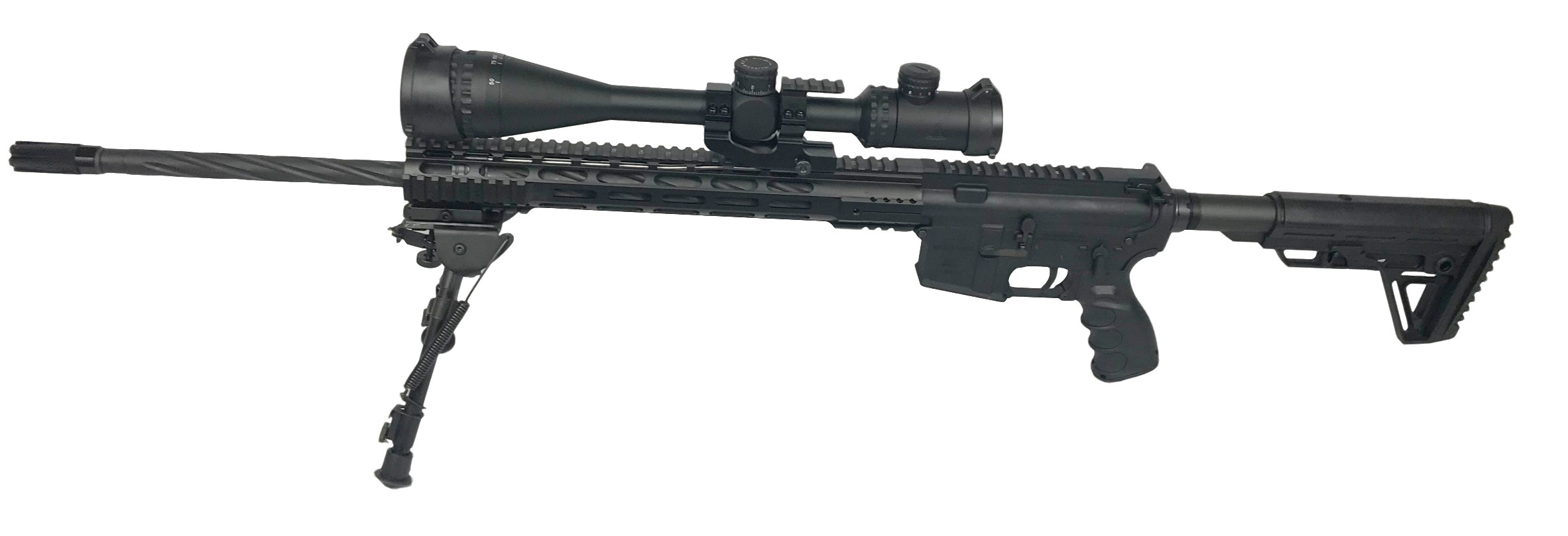 ar 15 complete rifle cbc industries 24 inch 223 wylde m lock lightweight rifle scope bi pod