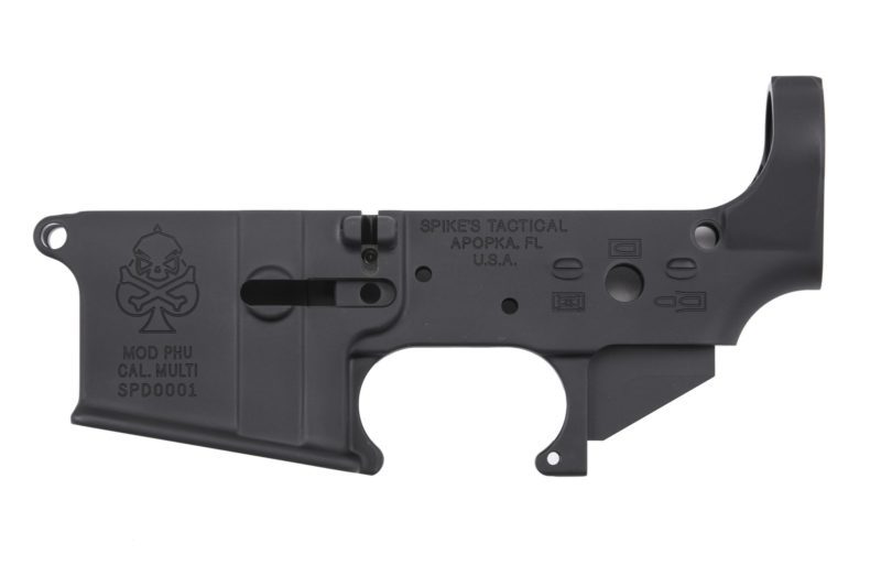 ar15 spikes tactical stripped lower receiver pipe hitters union spade anodized black 900226