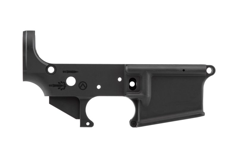 ar15 spikes tactical stripped lower receiver spartan logo anodized black 900222 3 2
