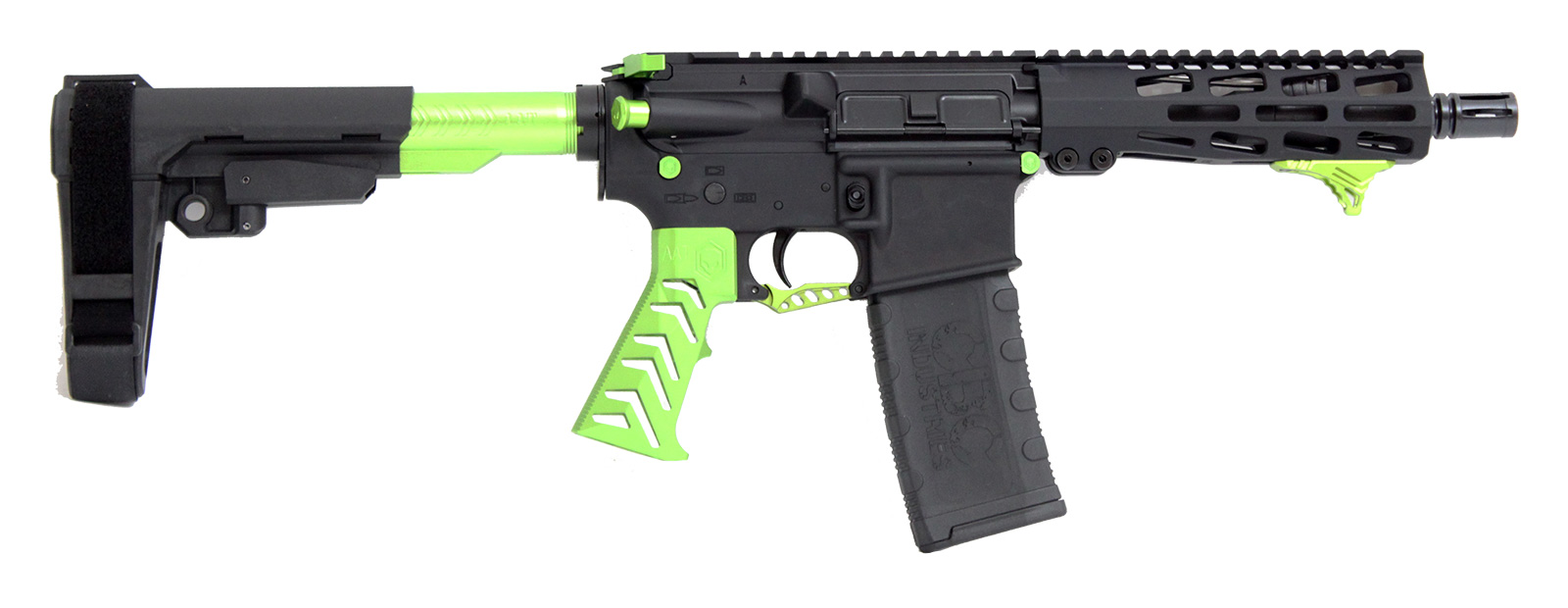 cbc-ps2-forged-aluminum-ar-pistol-alien-green-223-wylde-7-5″-barrel-m-lok-rail-sba3-brace