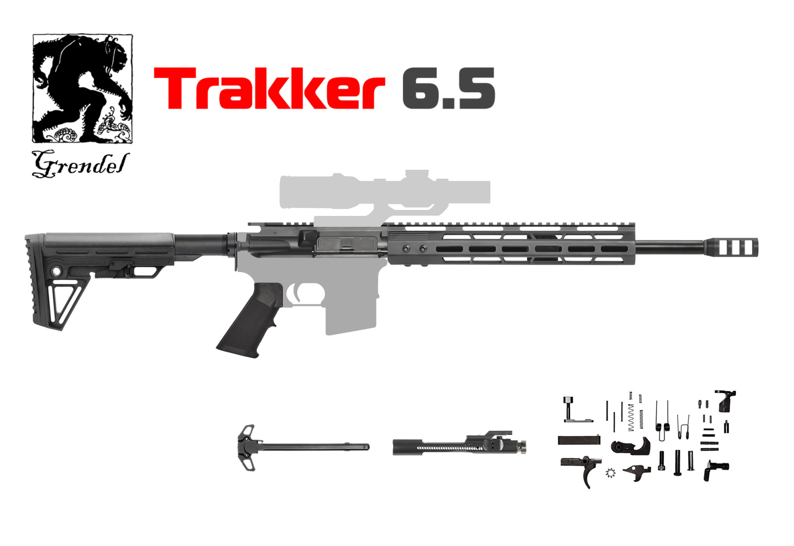 AR-15 Trakker 6.5 Grendel AR Rifle Kit