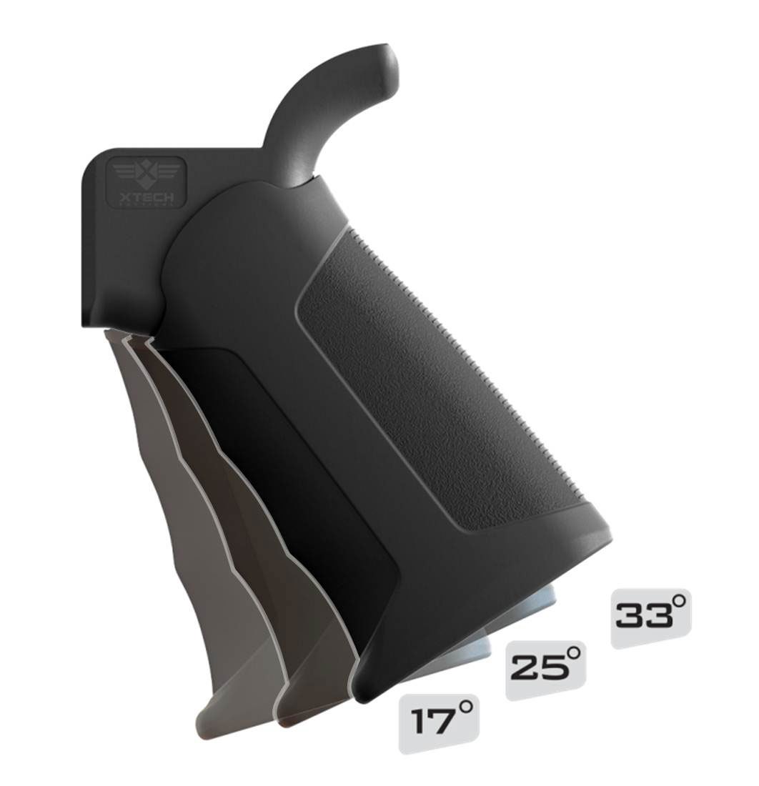 AR15 Pistol Grip - ATG BLACK ADJUSTABLE TACTICAL GRIP - CBC Precision AR&am...
