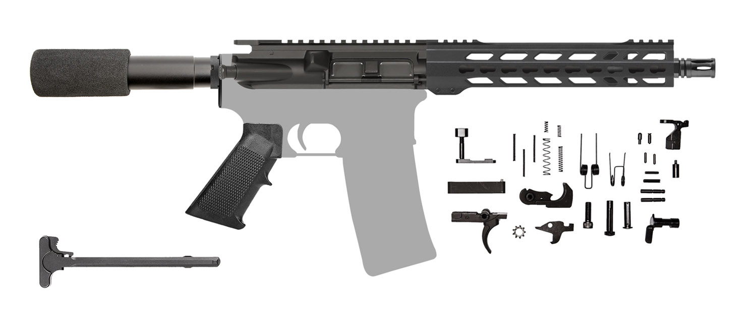 Kit Pistol Handle Charging Keymod Ar Ar15 Bcg Parts Lower Inch Precision.