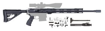 AR-10 Creedmoor Rifle Kit – 20″/ 6.5 Creedmoor / 1:8 / 15″ M-LOK Handguard / BCG / Charging Handle / Buttstock Kit / Linear Compensator / Ergo Grip / Lower Parts Kit